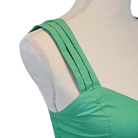 Sim & Sam Mint Green Button Front Crop Top Women's Size M - Picture 6 of 14